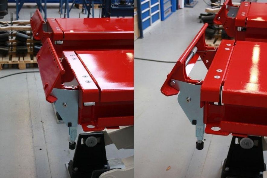 Systeme de cale-roues retractables Systeme de cale-roues retractables